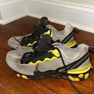 Nike React Athletic Sneakers - Black and Yellow